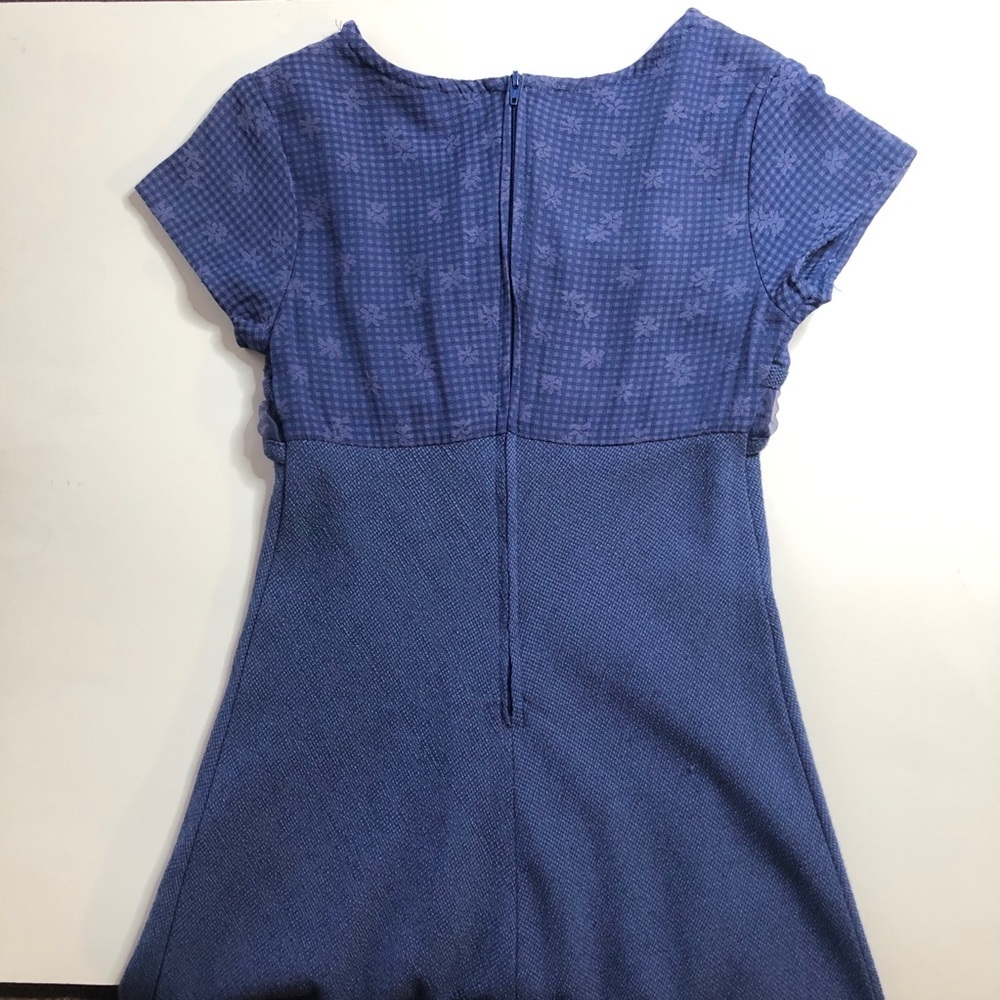 Kids dressed size 7 long dress navy blue floral - Picture 5 of 9